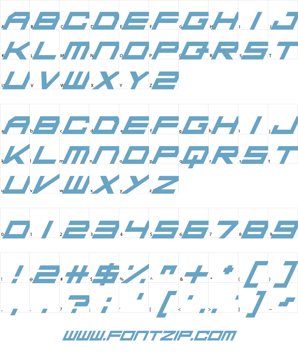 Da Mad Rave Font Character